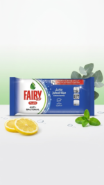 Fairy Kitchen Cleaning Wet Wipes – Antibacterial Grease Removal & Surface Cleaning (99.9% Germ Protection)