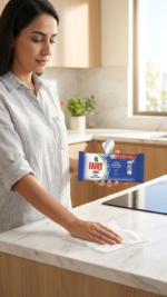 Fairy Kitchen Cleaning Wet Wipes – Antibacterial Grease Removal & Surface Cleaning (99.9% Germ Protection)