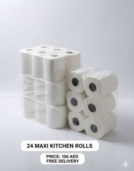 Maxi Roll Plain White 400 Grams 2 ply