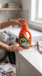 Tide Matic Front Load Liquid Laundry Detergent 850ml – Powerful Stain Remover for Automatic Washing Machines