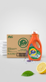 Tide Matic Front Load Liquid Laundry Detergent 850ml – Powerful Stain Remover for Automatic Washing Machines